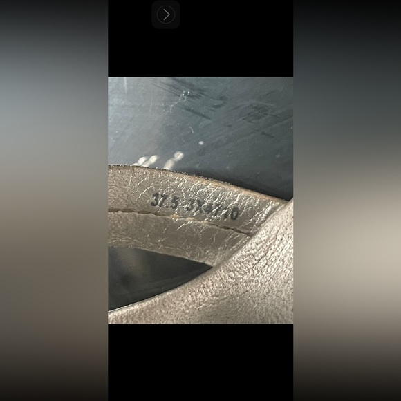 Prada Strappy Metallic Wedges Size 37.5 - Picture 14 of 16